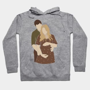 Abstract pregnant vector mother family Illustration Hoodie